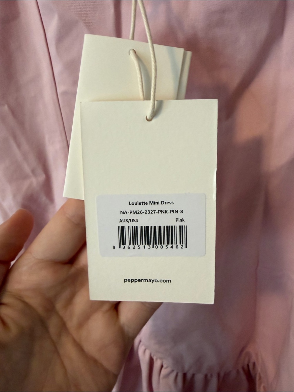 NEW - peppermayo Loulette Mini Dress - Pink - Picture 10 of 10